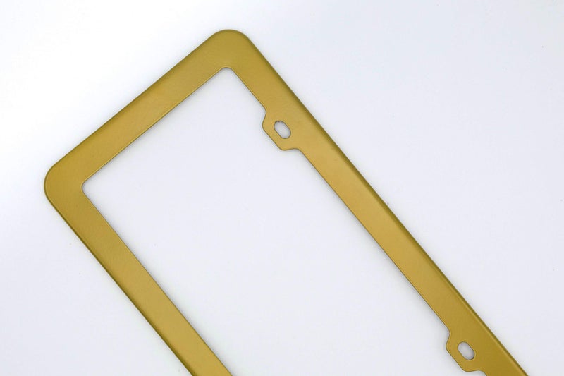 Creathome 2PCs Stainless Steel License Plate Frames with Gold Color - Image 5